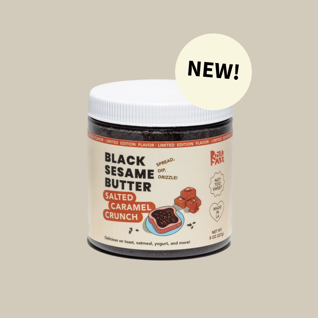 Black Sesame Butter Salted Caramel Crunch