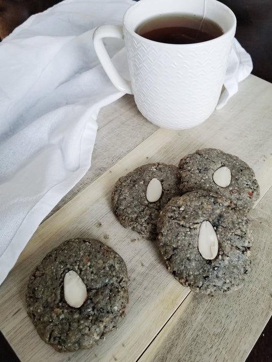 Black Sesame Almond Cookies