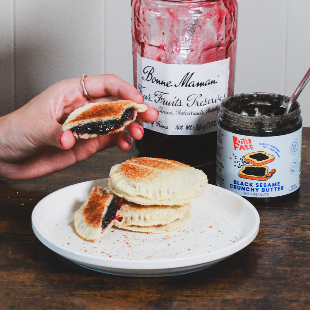 Black Sesame and Jelly Sandwiches: Better Than Uncrustables