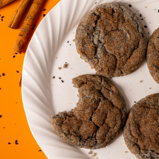 Black Sesame Snickerdoodles