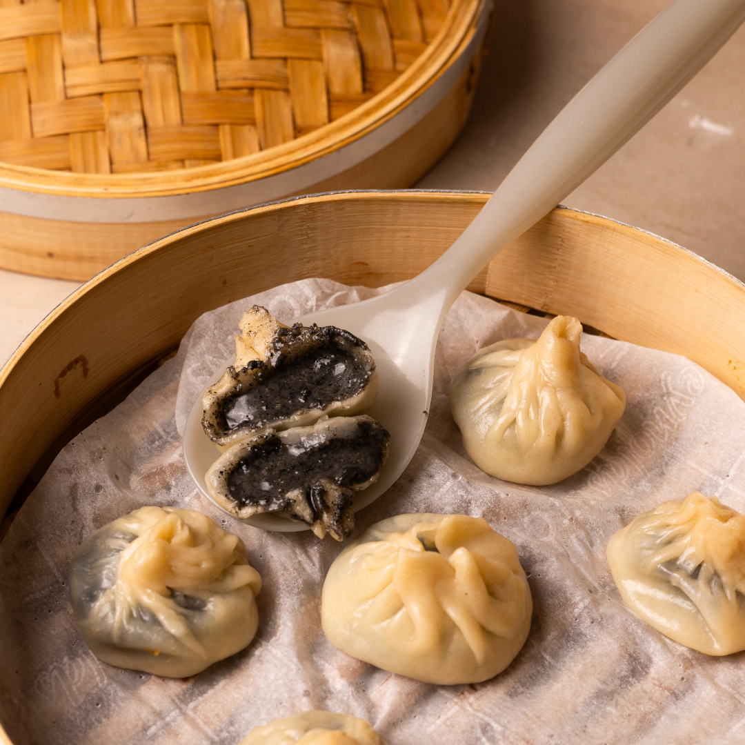 Black Sesame XLB (Mochi Dumplings)