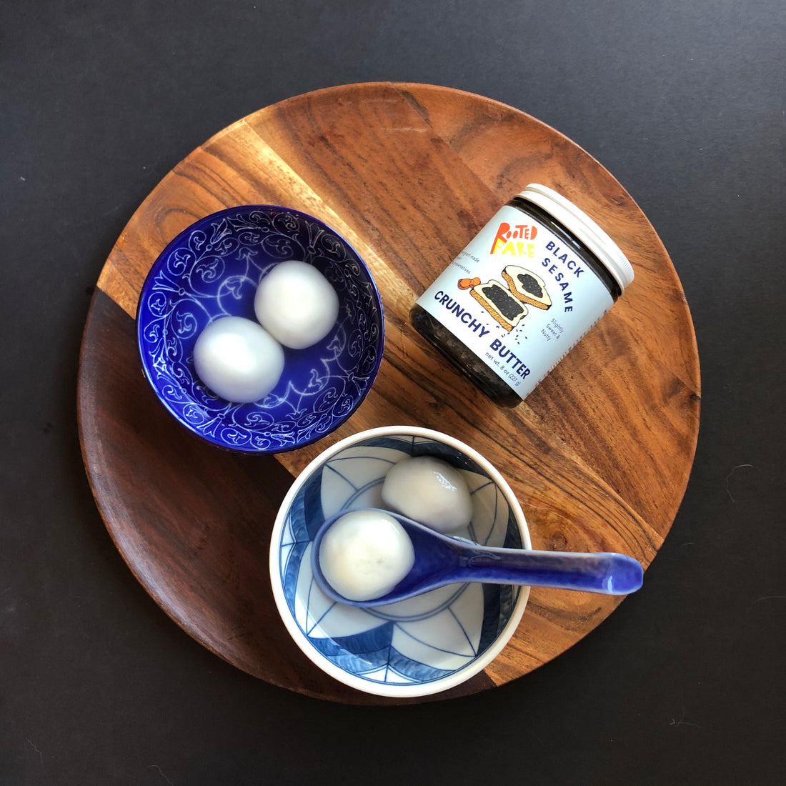 black sesame glutinous rice ball tang yuan