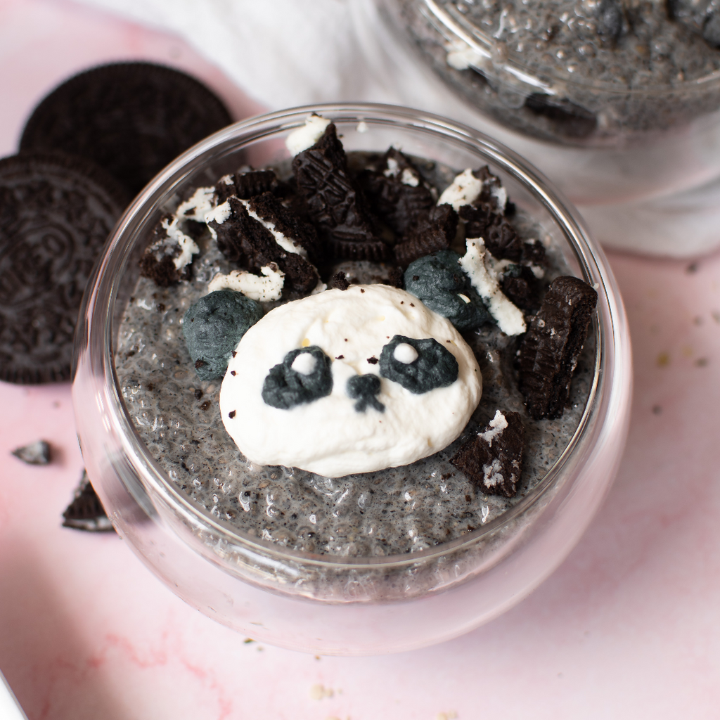 Oreo Black Sesame Chia Pudding