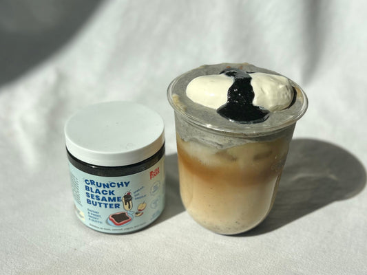 Salted Black Sesame Einspanner Latte