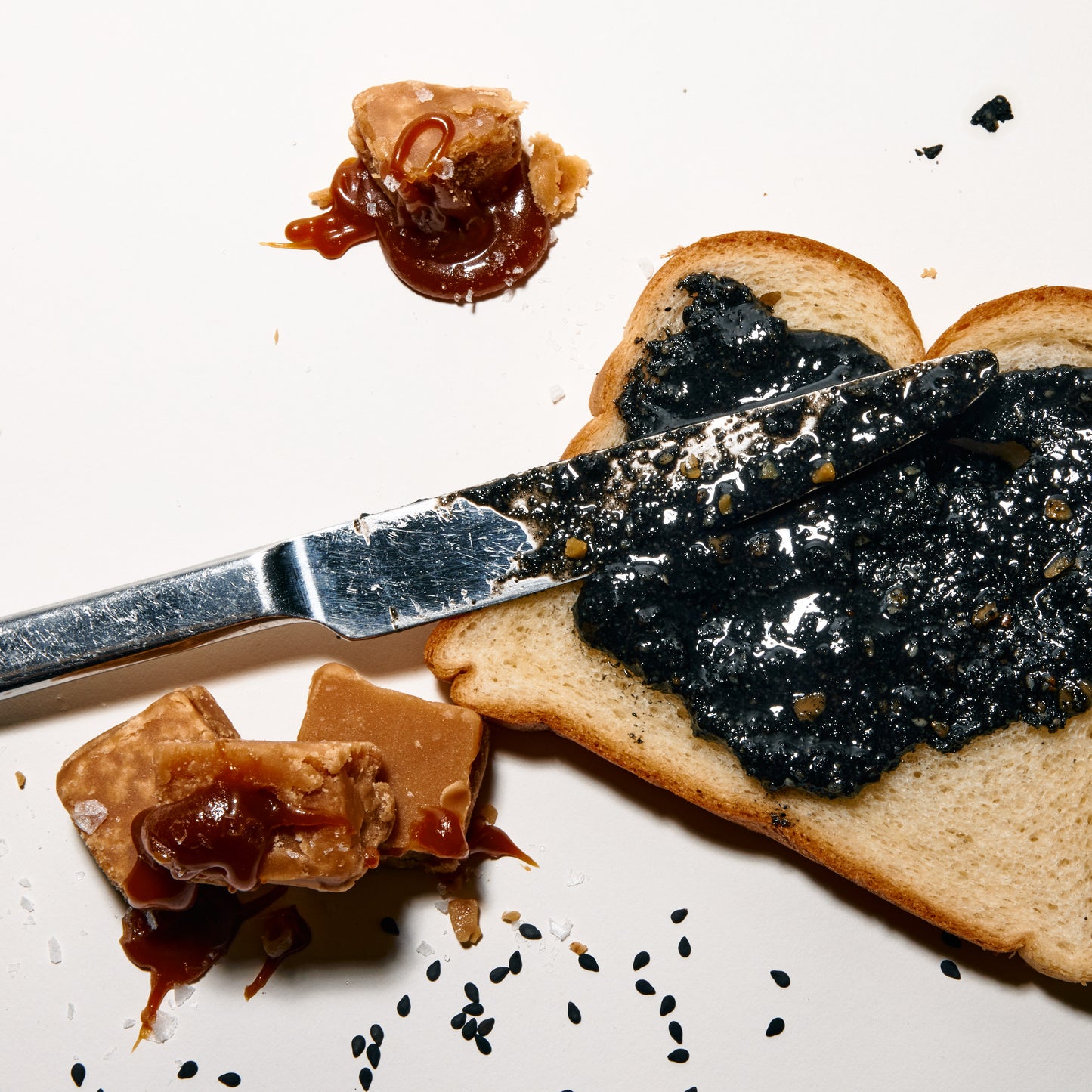 Black Sesame Butter Salted Caramel Crunch