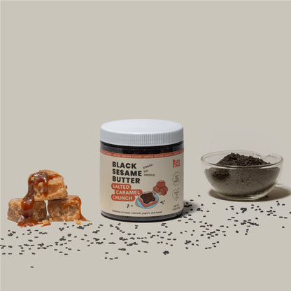 Black Sesame Butter Salted Caramel Crunch