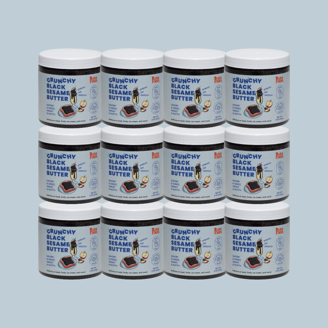 12-Pack Crunchy Black Sesame Butter