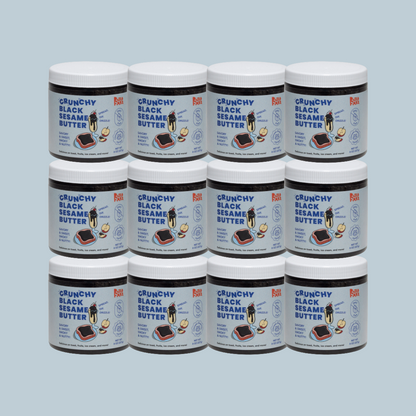 12-Pack Crunchy Black Sesame Butter