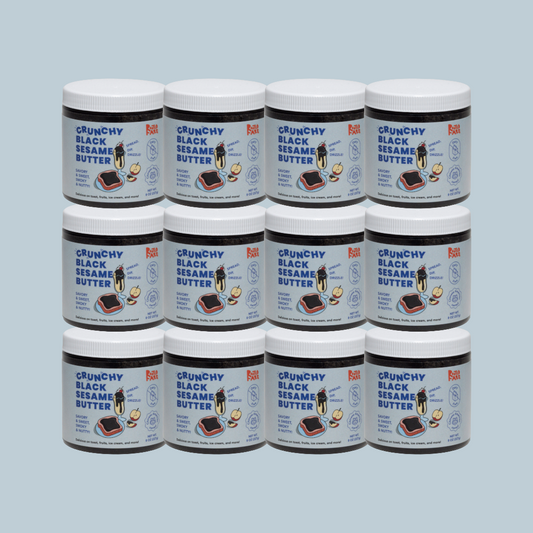 12-Pack Crunchy Black Sesame Butter