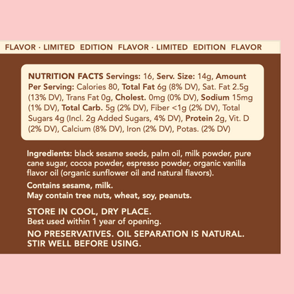 Black Sesame Butter Coffee (NEW)