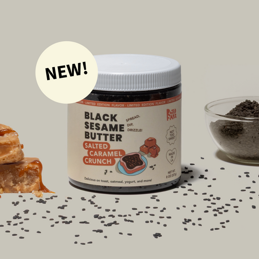 Black Sesame Butter Salted Caramel Crunch